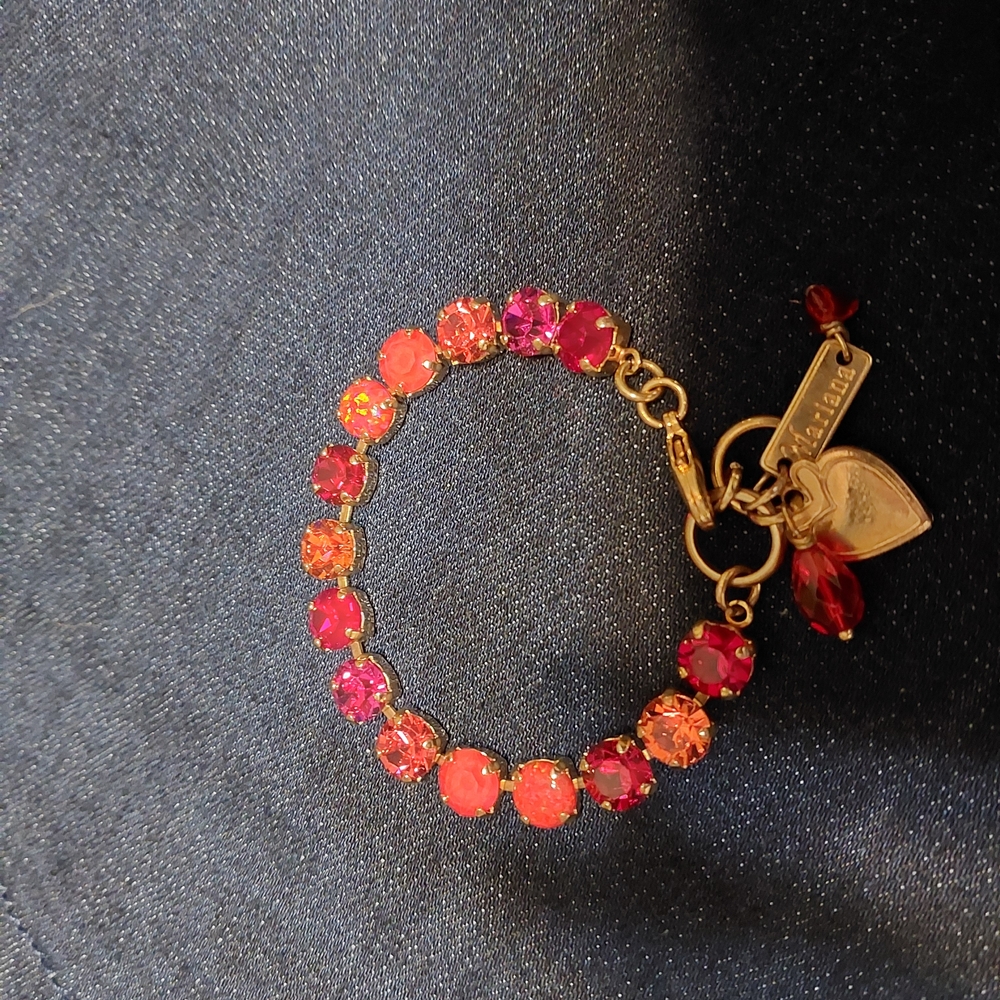 Marianna Gold Bracelet with Czech And Austrian Crystals